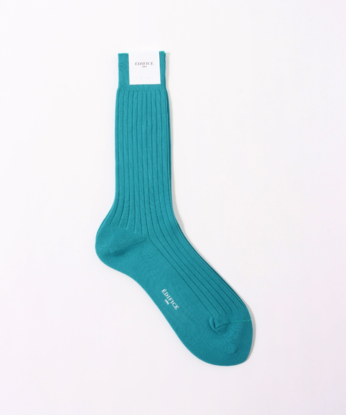 EDIFICE（エディフィス）の「リブソックス（ソックス/靴下・メンズ・ブルー/ホワイト/チャコールグレー/ブラック/ベージュ/オレンジ系その他・FREE）」の5枚目の写真