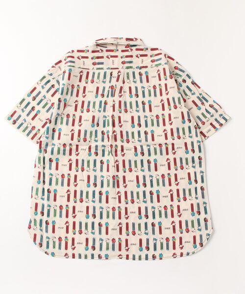 MARUKAWA（マルカワ）の「PEZ/ペッツ オーバーサイズ 総柄プリント レギュラーカラーシャツ　柄シャツ（シャツ/ブラウス・メンズ・ホワイト系その他/ホワイト系その他2/ホワイト・L/LL/M）」の7枚目の写真