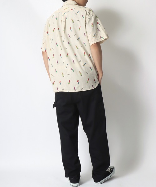 MARUKAWA（マルカワ）の「PEZ/ペッツ オーバーサイズ 総柄プリント レギュラーカラーシャツ　柄シャツ（シャツ/ブラウス・メンズ・ホワイト系その他/ホワイト系その他2/ホワイト・L/LL/M）」の10枚目の写真