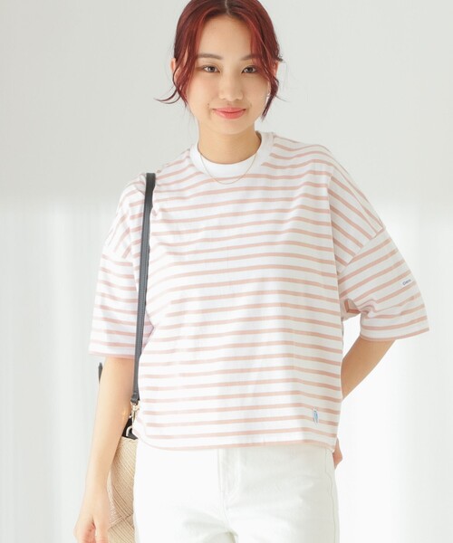 ハグオーワー　フレアスリーブボーダーカットソー　Tシャツ HUG O WAR》ハグオーワー フレアースリーブボーダーカットソー