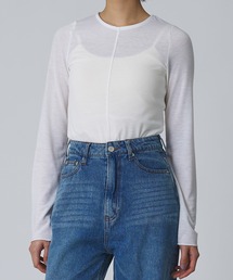 【Abor】シアーロングスリーブTシャツ