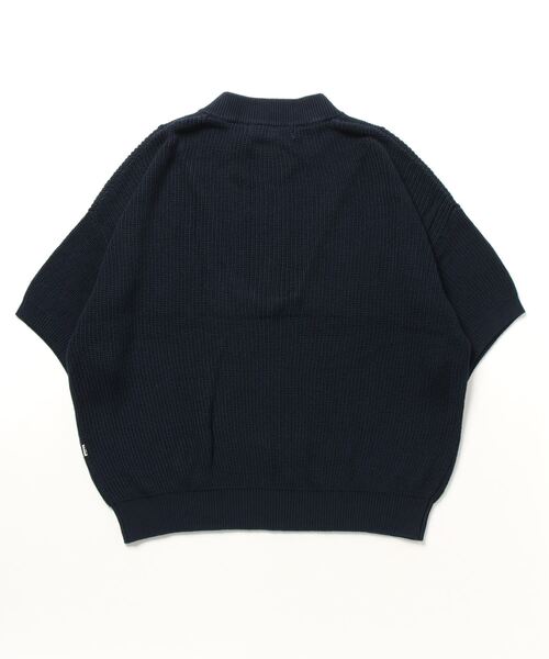 COLIN(コリン)の「COLIN:Benjamin Cotton Half Zip Knit S/S 5ゲージ コットン ハーフジップ 半袖ニット(ニット/セーター・メンズ・ネイビー/ブラック・S/M/L)」の5枚目の写真