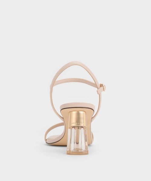 CHARLES & KEITH(チャールズ & キース)の「Oleana オレアナ クリア トラペーズヒールサンダル(サンダル・レディース・ブラック/ベビーピンク/オフホワイト/ライトピンク・23cm/23.5cm/24.5cm/25cm/25.5cm/22.5cm)」の15枚目の写真