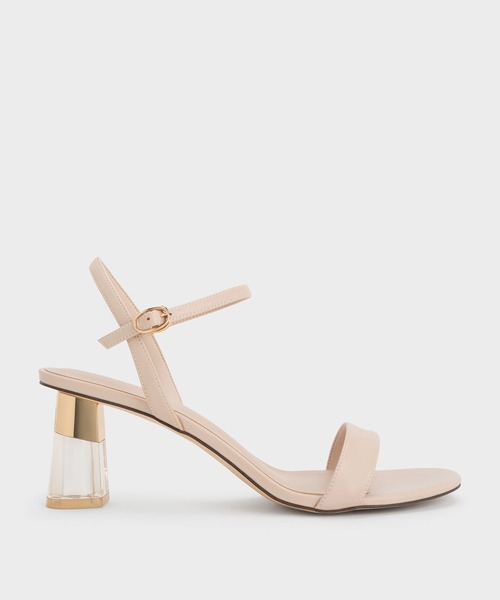 CHARLES & KEITH(チャールズ & キース)の「Oleana オレアナ クリア トラペーズヒールサンダル(サンダル・レディース・ブラック/ベビーピンク/オフホワイト/ライトピンク・23cm/23.5cm/24.5cm/25cm/25.5cm/22.5cm)」の13枚目の写真