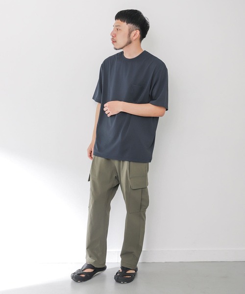 EKAL（エカル）の「『UR TECH ひやサラクール』アクティブTシャツ（Tシャツ/カットソー・メンズ・ブラック/アイボリー/ネイビー・MEDIUM/LARGE）」の18枚目の写真