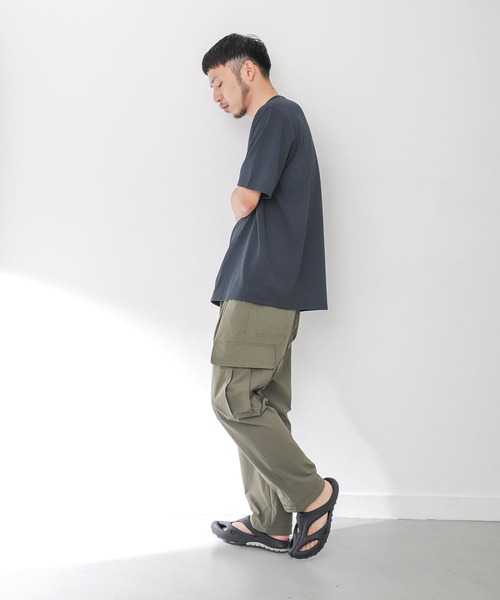 EKAL（エカル）の「『UR TECH ひやサラクール』アクティブTシャツ（Tシャツ/カットソー・メンズ・ブラック/アイボリー/ネイビー・MEDIUM/LARGE）」の20枚目の写真