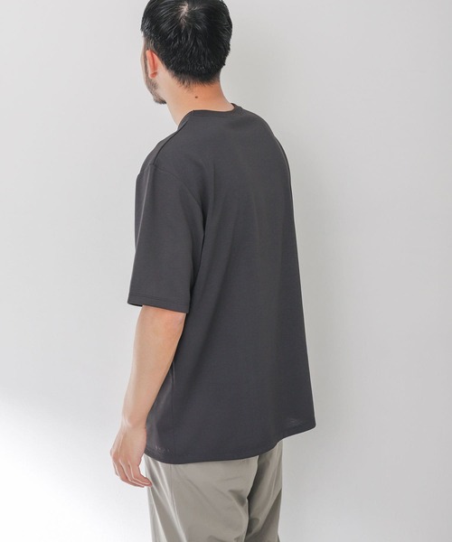 EKAL（エカル）の「『UR TECH ひやサラクール』アクティブTシャツ（Tシャツ/カットソー・メンズ・ブラック/アイボリー/ネイビー・MEDIUM/LARGE）」の4枚目の写真