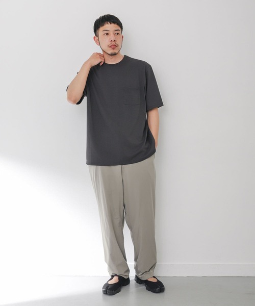 EKAL（エカル）の「『UR TECH ひやサラクール』アクティブTシャツ（Tシャツ/カットソー・メンズ・ブラック/アイボリー/ネイビー・MEDIUM/LARGE）」の12枚目の写真