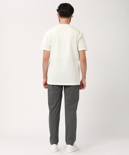 PAZZO（パッゾ）の「【PAZZO】 GIZA天竺 ワンポイント刺繍 クルーネック ショートスリーブtee（Tシャツ/カットソー・メンズ・グレー/ブラック/ホワイト・2/3/4）」の4枚目の写真