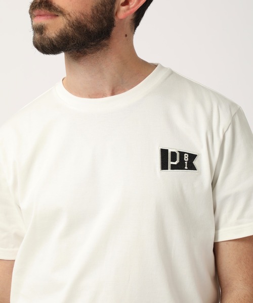 PAZZO（パッゾ）の「【PAZZO】 GIZA天竺 ワンポイント刺繍 クルーネック ショートスリーブtee（Tシャツ/カットソー・メンズ・グレー/ブラック/ホワイト・2/3/4）」の10枚目の写真