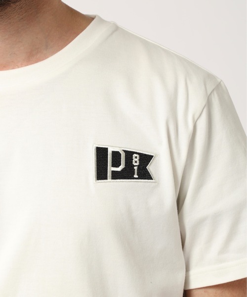 PAZZO（パッゾ）の「【PAZZO】 GIZA天竺 ワンポイント刺繍 クルーネック ショートスリーブtee（Tシャツ/カットソー・メンズ・グレー/ブラック/ホワイト・2/3/4）」の8枚目の写真