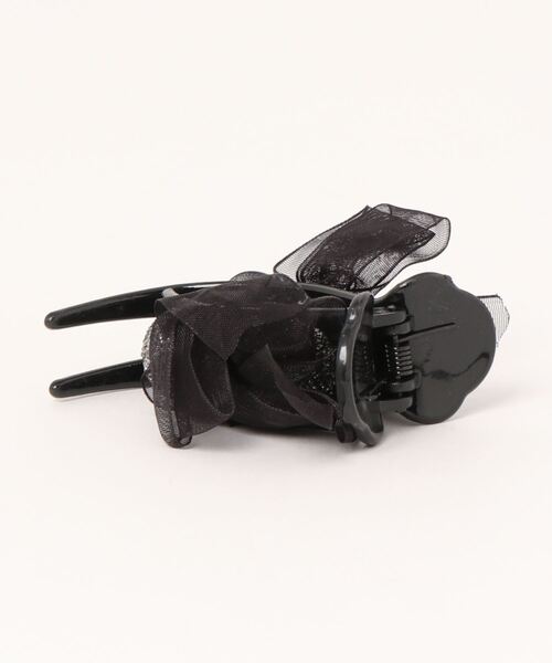 florist(フローリスト)の「【5タイプ展開】シアーシフォンリボン/クリアフラワー/大ぶりパール大きめヘアクリップ(バレッタ/ヘアクリップ・レディース・ホワイト×ゴールド/ホワイト×ブラック/ブラック/クリア/クリアイエロー・FREE)」の21枚目の写真