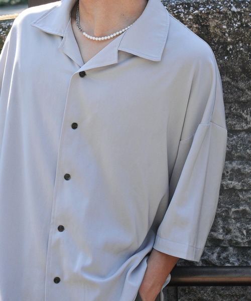 NILWAY（ニルウェイ）の「パール×チェーンネックレス（ネックレス・メンズ・シルバー・FREE）」の3枚目の写真