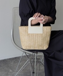 Riberry | スクエアハンドルカゴバッグ(ショルダーバッグ)