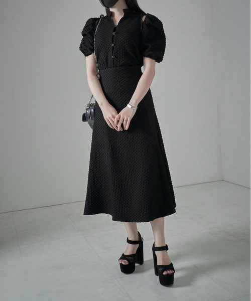 ANDGEEBEE(アンジービー)の「ジャガードリボンブラウス(シャツ/ブラウス・レディース・ホワイト/ブラック・MEDIUM)」の22枚目の写真