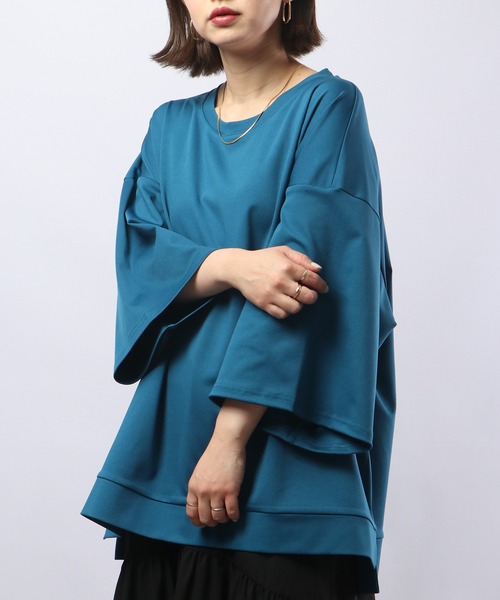 revertical（リバーティカル）の「ReverticaL ポンチBIGシルエット半袖T（Tシャツ/カットソー・メンズ・ブラック/グレー/ブルー/ベージュ/グリーン・M/L）」の5枚目の写真