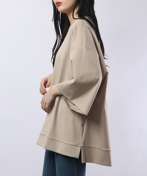 revertical（リバーティカル）の「ReverticaL ポンチBIGシルエット半袖T（Tシャツ/カットソー・メンズ・ブラック/グレー/ブルー/ベージュ/グリーン・M/L）」の9枚目の写真