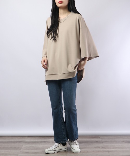 revertical（リバーティカル）の「ReverticaL ポンチBIGシルエット半袖T（Tシャツ/カットソー・メンズ・ブラック/グレー/ブルー/ベージュ/グリーン・M/L）」の12枚目の写真