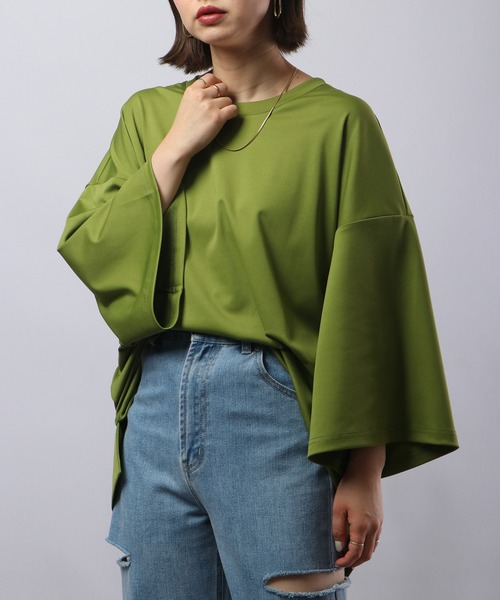 revertical（リバーティカル）の「ReverticaL ポンチBIGシルエット半袖T（Tシャツ/カットソー・メンズ・ブラック/グレー/ブルー/ベージュ/グリーン・M/L）」の22枚目の写真