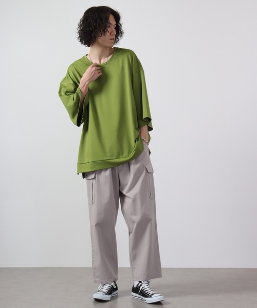 revertical（リバーティカル）の「ReverticaL ポンチBIGシルエット半袖T（Tシャツ/カットソー・メンズ・ブラック/グレー/ブルー/ベージュ/グリーン・M/L）」の19枚目の写真