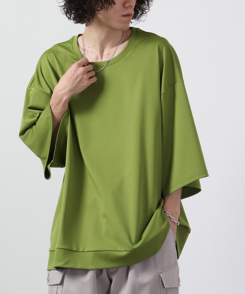 revertical（リバーティカル）の「ReverticaL ポンチBIGシルエット半袖T（Tシャツ/カットソー・メンズ・ブラック/グレー/ブルー/ベージュ/グリーン・M/L）」の15枚目の写真