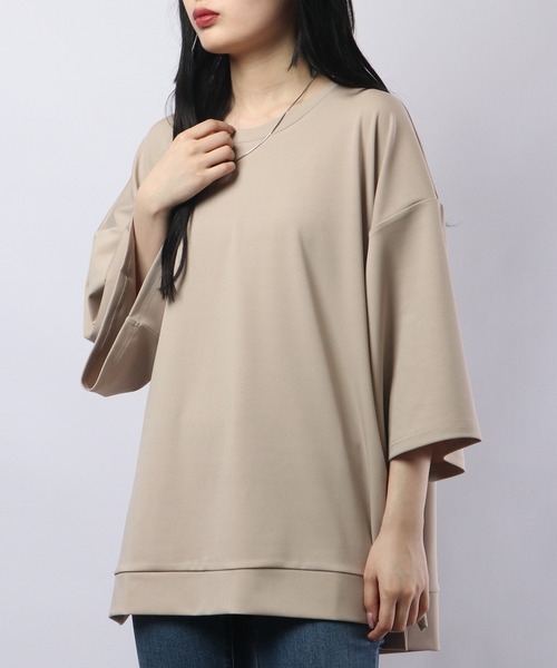 revertical（リバーティカル）の「ReverticaL ポンチBIGシルエット半袖T（Tシャツ/カットソー・メンズ・ブラック/グレー/ブルー/ベージュ/グリーン・M/L）」の7枚目の写真