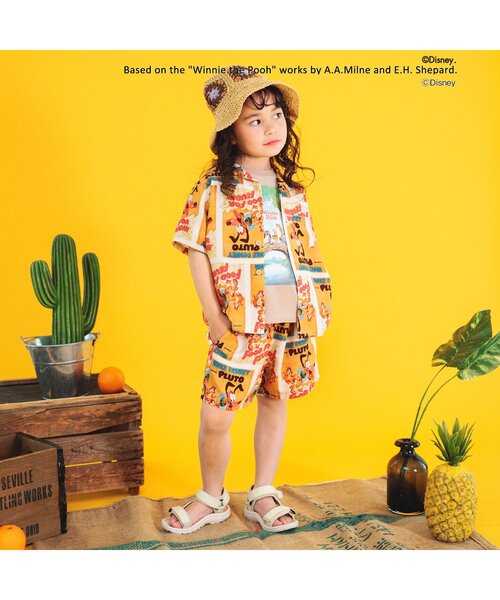 Disney(ディズニー)の「ディズニーキャラクターアロハパンツ(その他パンツ・キッズ・オレンジ/ブラック/オフホワイト・80/90/100/110/120/130)」の17枚目の写真