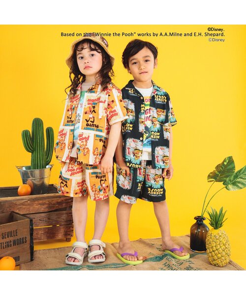 Disney(ディズニー)の「ディズニーキャラクターアロハパンツ(その他パンツ・キッズ・オレンジ/ブラック/オフホワイト・80/90/100/110/120/130)」の20枚目の写真