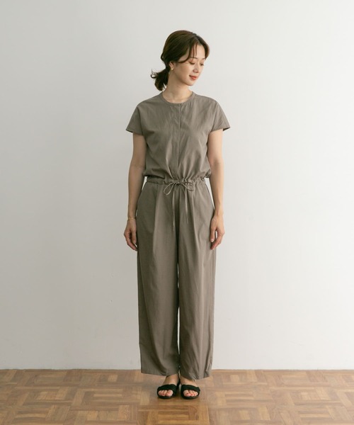 URBAN RESEARCH DOORS（アーバンリサーチドアーズ）の「フレンチスリーブコンビネゾン（サロペット/オーバーオール・レディース・ライトグレー/ブラック・SMALL/MEDIUM）」の18枚目の写真