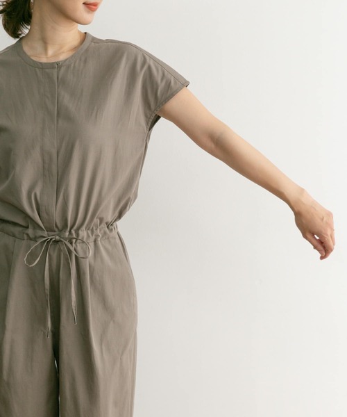 URBAN RESEARCH DOORS（アーバンリサーチドアーズ）の「フレンチスリーブコンビネゾン（サロペット/オーバーオール・レディース・ライトグレー/ブラック・SMALL/MEDIUM）」の21枚目の写真