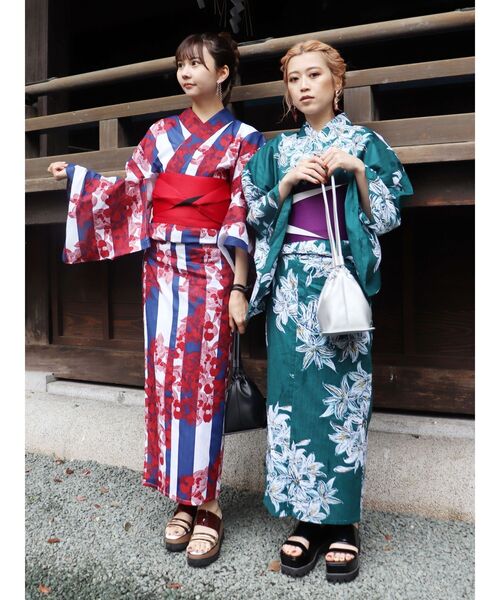 MURUA（ムルーア）の「MURUA浴衣SET【ぼかし百合】（浴衣・レディース・グリーン・FREE）」の20枚目の写真