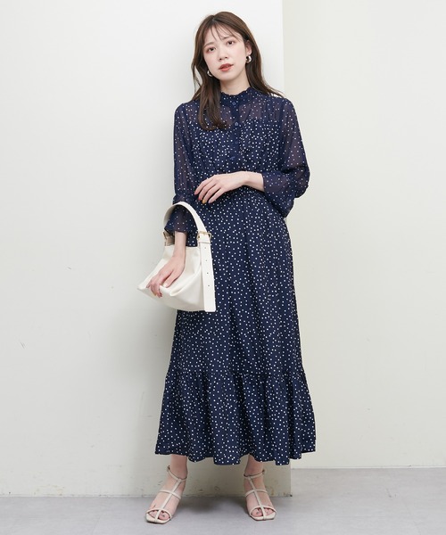 お値下げ♡familiar♡現行品ワンピース♡100♡ネイビー♡ セール】osonoプチハイプレイフルワンピース（ワンピース）｜natural