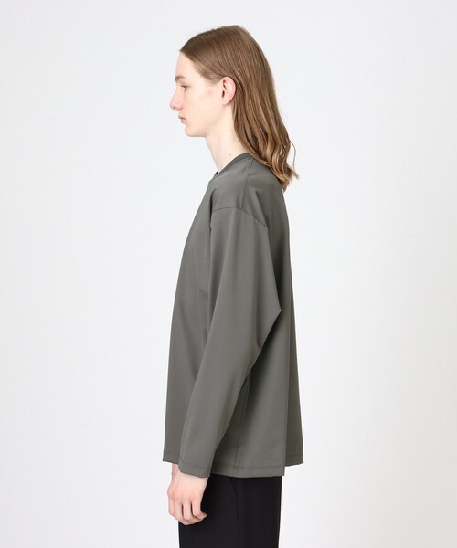 tk.TAKEO KIKUCHI（ティーケータケオキクチ）の「【日本製】はりぷる長袖カットソー（Tシャツ/カットソー・メンズ・ホワイト/チャコールグレー/ブラック・01/02/03）」の6枚目の写真