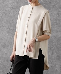 とろみ感パフスリーブブラウス ［Soiunique］