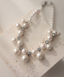 PREFERIR（プレフェリール）の「パール＆ビジューネックレス（ネックレス）」