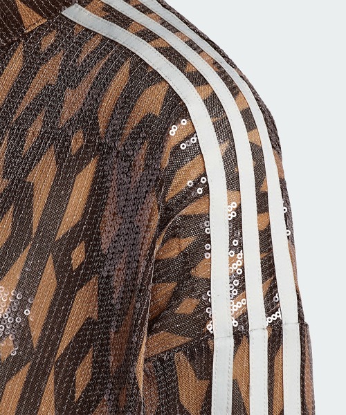 adidas（アディダス）の「スパンコール ボタンアップシャツ（オールジェンダー） / アディダスオリジナルス adidas Originals（チューブトップ・メンズ・ブラウン・SMALL/MEDIUM/XX-LARGE/X-SMALL/X-LARGE）」の5枚目の写真