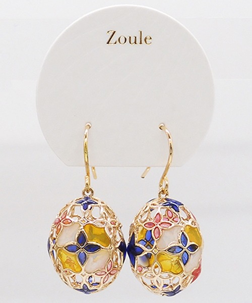 Zoule(ゾーラ)の「Zoule ゾーラ:モロッカシリーズ morocan flower モロカンの花 ピアス(ピアス(両耳用)・レディース・パープル/ブラウン・FREE)」の14枚目の写真