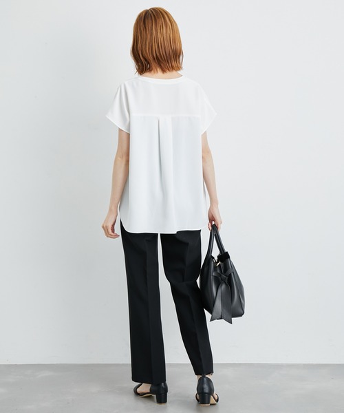 ROPE' PICNIC（ロペピクニック）の「白からの解放！多機能ブラウス/キーネックパールブラウス（シャツ/ブラウス・レディース・ホワイト/チャコールグレー/ラベンダー・38）」の18枚目の写真