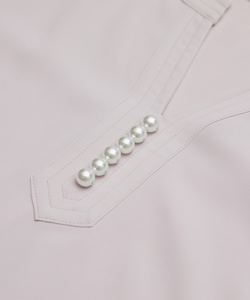 ROPE' PICNIC（ロペピクニック）の「白からの解放！多機能ブラウス/キーネックパールブラウス（シャツ/ブラウス・レディース・ホワイト/チャコールグレー/ラベンダー・38）」の7枚目の写真
