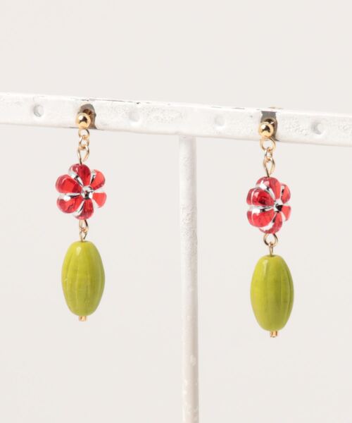 tone(トーン)の「【mamo】mini flower(MA)(ピアス(両耳用)・レディース・ピンク/パープル/レッド・FREE)」の2枚目の写真