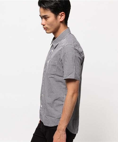 WEGO（ウィゴー）の「WEGO/ブロードチェックシャツ（シャツ/ブラウス・メンズ・ブラック/ネイビー/ホワイト・MEDIUM/LARGE）」の11枚目の写真