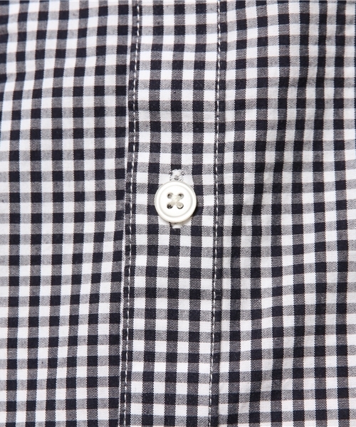 WEGO（ウィゴー）の「WEGO/ブロードチェックシャツ（シャツ/ブラウス・メンズ・ブラック/ネイビー/ホワイト・MEDIUM/LARGE）」の7枚目の写真