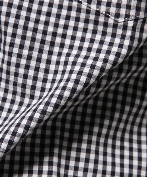 WEGO（ウィゴー）の「WEGO/ブロードチェックシャツ（シャツ/ブラウス・メンズ・ブラック/ネイビー/ホワイト・MEDIUM/LARGE）」の8枚目の写真