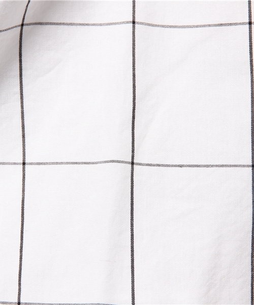 WEGO（ウィゴー）の「WEGO/ブロードチェックシャツ（シャツ/ブラウス・メンズ・ブラック/ネイビー/ホワイト・MEDIUM/LARGE）」の9枚目の写真