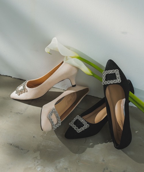 Dorry Doll（ドリードール）の「ビジュースウェードパンプス（パンプス・レディース・ブラック/ベージュ・L/M/S）」の8枚目の写真