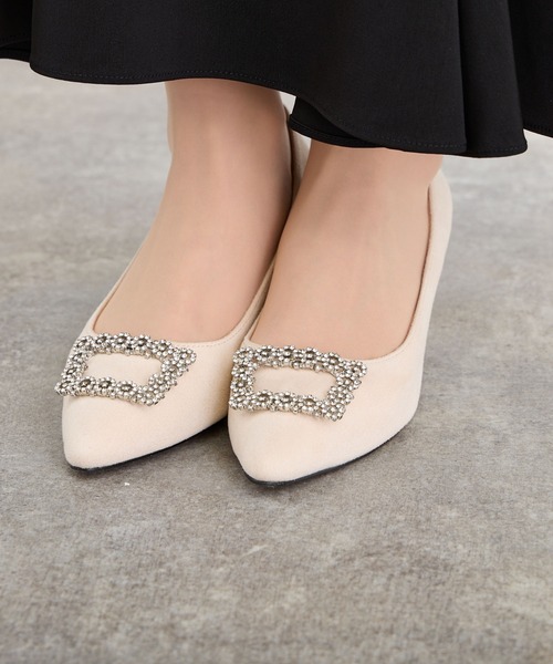 Dorry Doll（ドリードール）の「ビジュースウェードパンプス（パンプス・レディース・ブラック/ベージュ・L/M/S）」の7枚目の写真