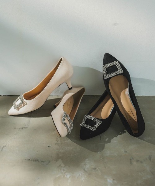 Dorry Doll（ドリードール）の「ビジュースウェードパンプス（パンプス・レディース・ブラック/ベージュ・L/M/S）」の6枚目の写真