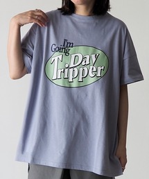 【SETUP7】ロゴプリントスリット入りBIG半袖Tシャツ 86105 KRI