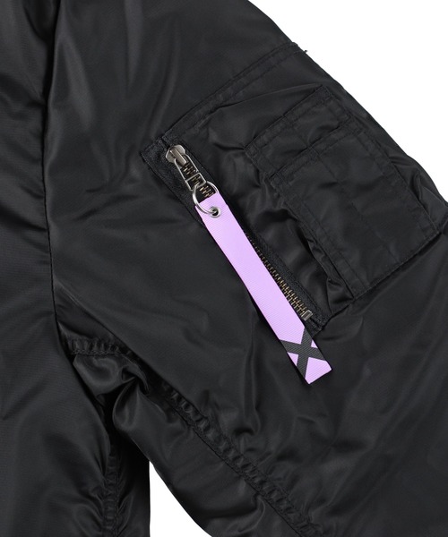 ZOZO(ゾゾ)の「Collar×Malice×ZOZOTOWNオリジナル MA-1岡崎 契(MA-1・レディース・ブラック・ONE SIZE)」の4枚目の写真
