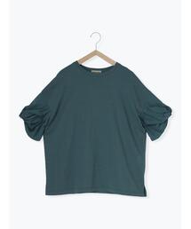 Samansa Mos2 | 袖ねじりドッキングTシャツ(Tシャツ/カットソー)